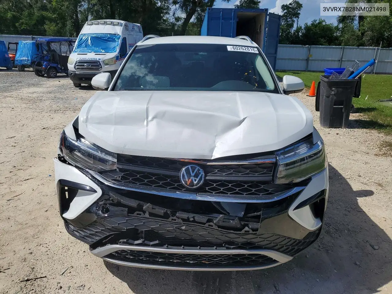 2022 Volkswagen Taos Se VIN: 3VVRX7B28NM021498 Lot: 60262816