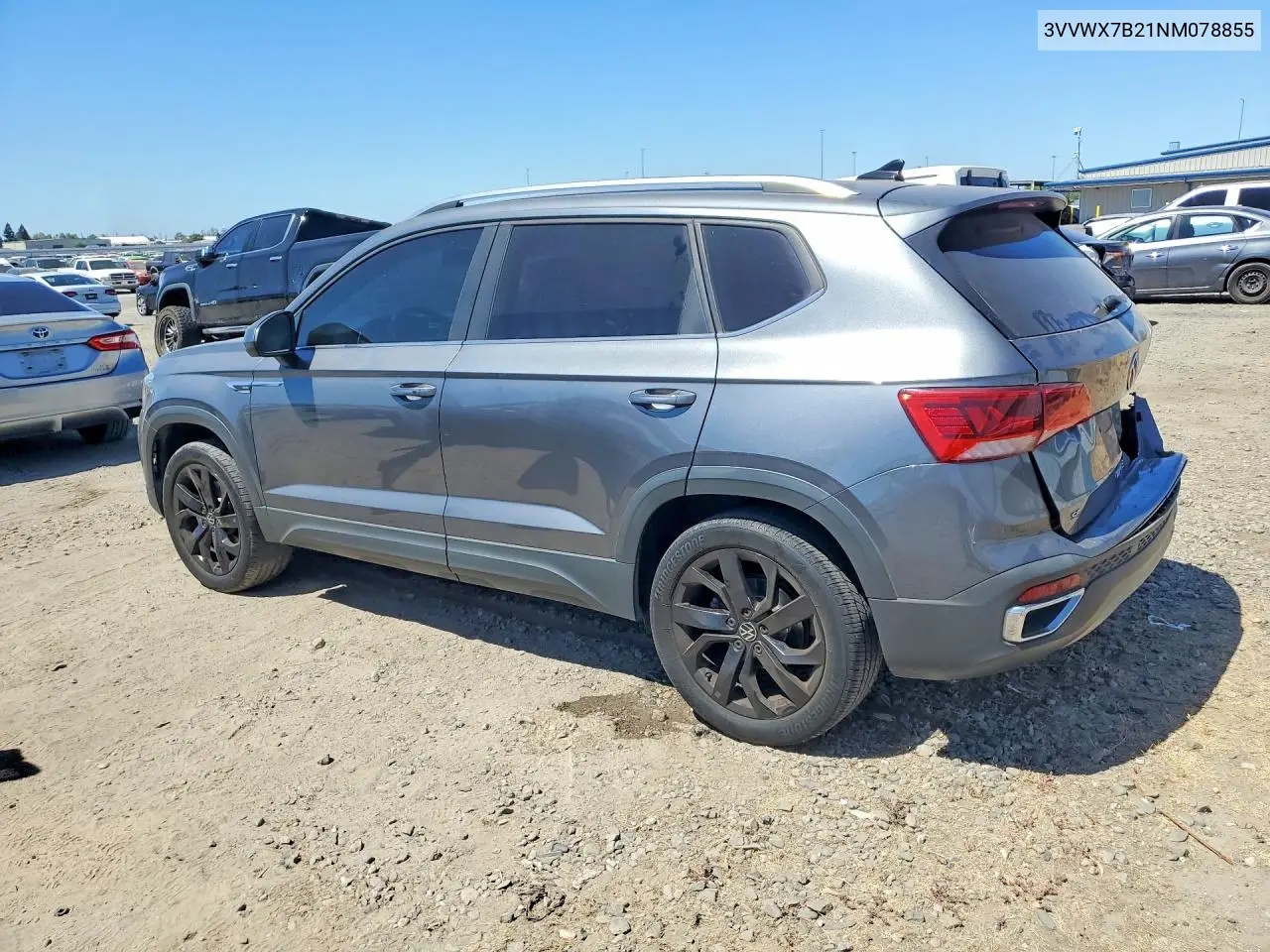 2022 Volkswagen Taos Se VIN: 3VVWX7B21NM078855 Lot: 60425336