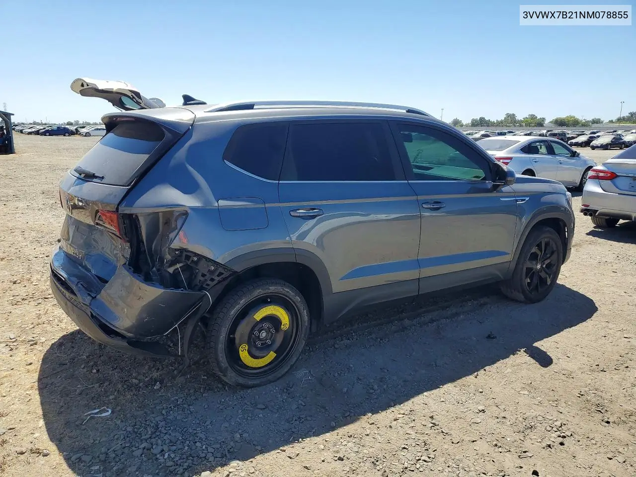 2022 Volkswagen Taos Se VIN: 3VVWX7B21NM078855 Lot: 60425336