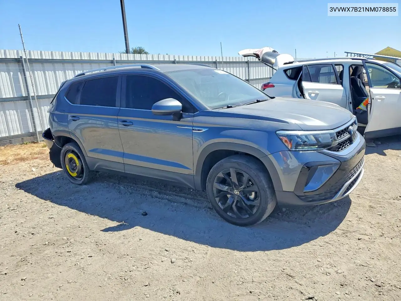 2022 Volkswagen Taos Se VIN: 3VVWX7B21NM078855 Lot: 60425336