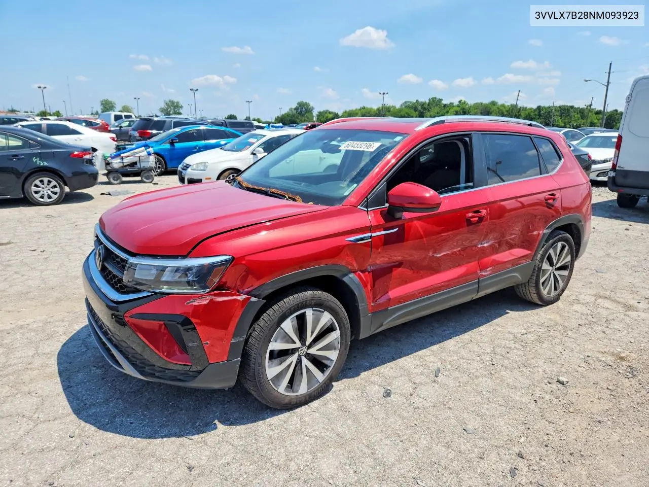 2022 Volkswagen Taos Se Iq Drive VIN: 3VVLX7B28NM093923 Lot: 60455296