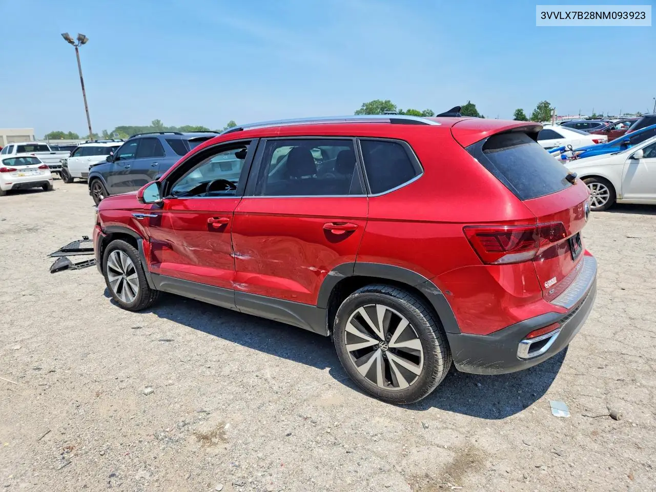 2022 Volkswagen Taos Se Iq Drive VIN: 3VVLX7B28NM093923 Lot: 60455296