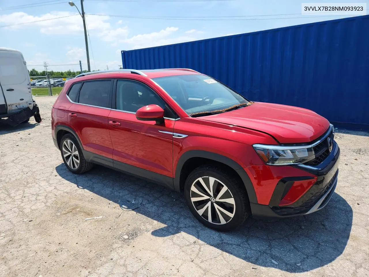 2022 Volkswagen Taos Se Iq Drive VIN: 3VVLX7B28NM093923 Lot: 60455296
