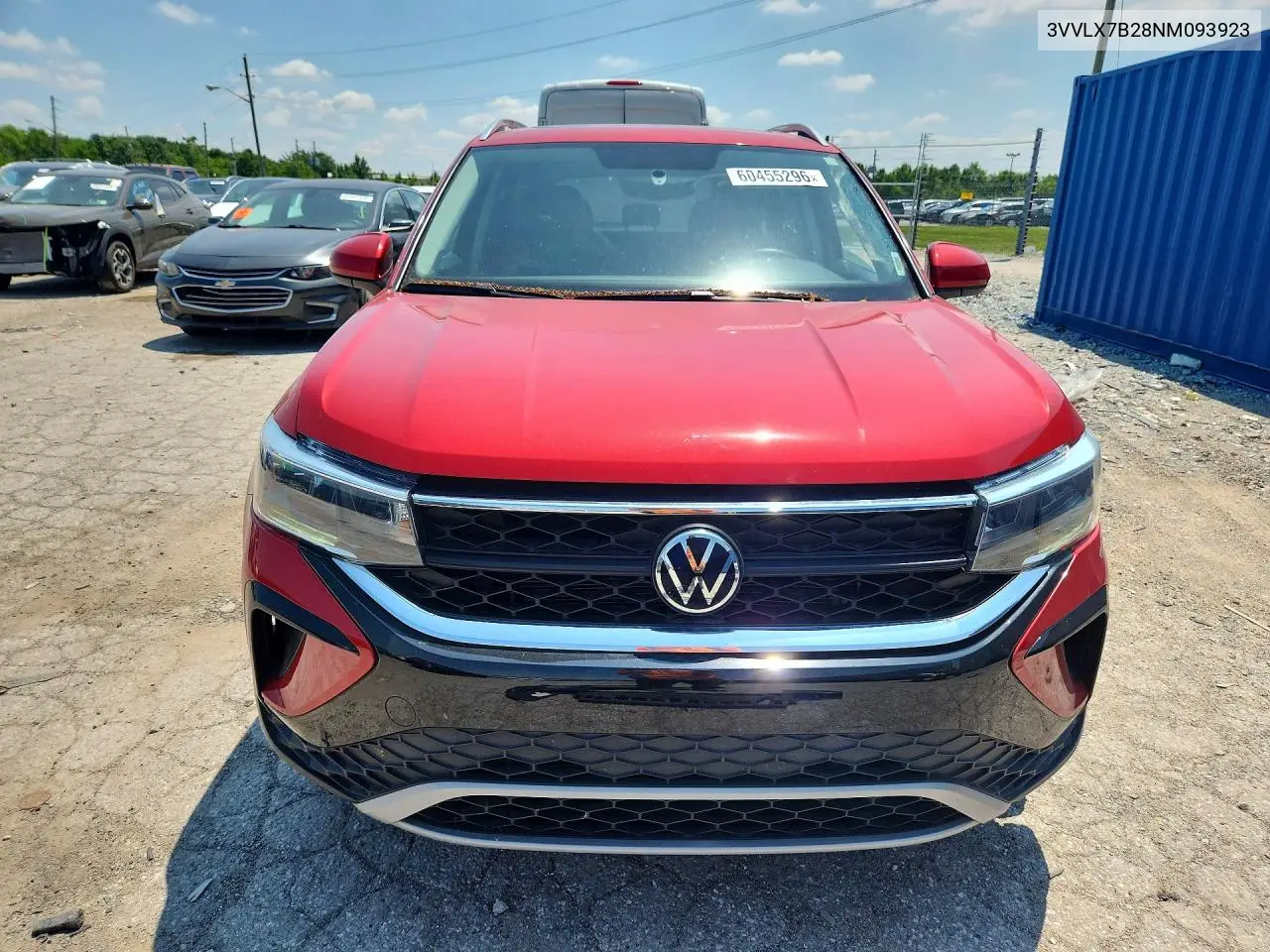 2022 Volkswagen Taos Se Iq Drive VIN: 3VVLX7B28NM093923 Lot: 60455296