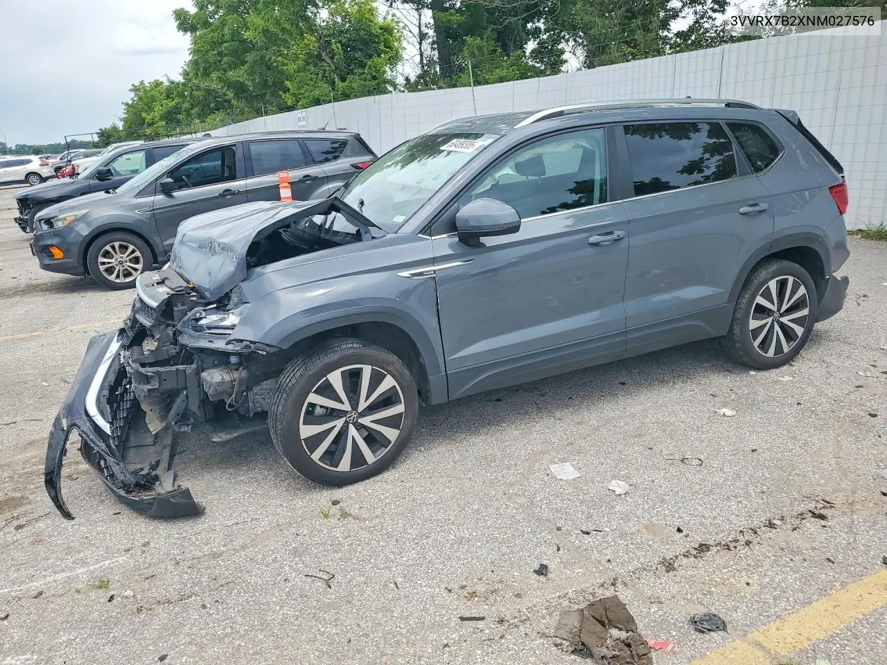 2022 Volkswagen Taos Se VIN: 3VVRX7B2XNM027576 Lot: 60489306