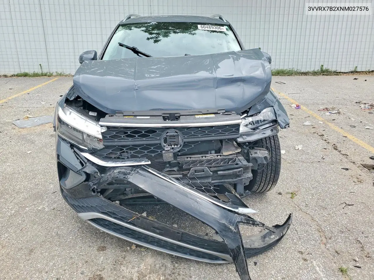 2022 Volkswagen Taos Se VIN: 3VVRX7B2XNM027576 Lot: 60489306