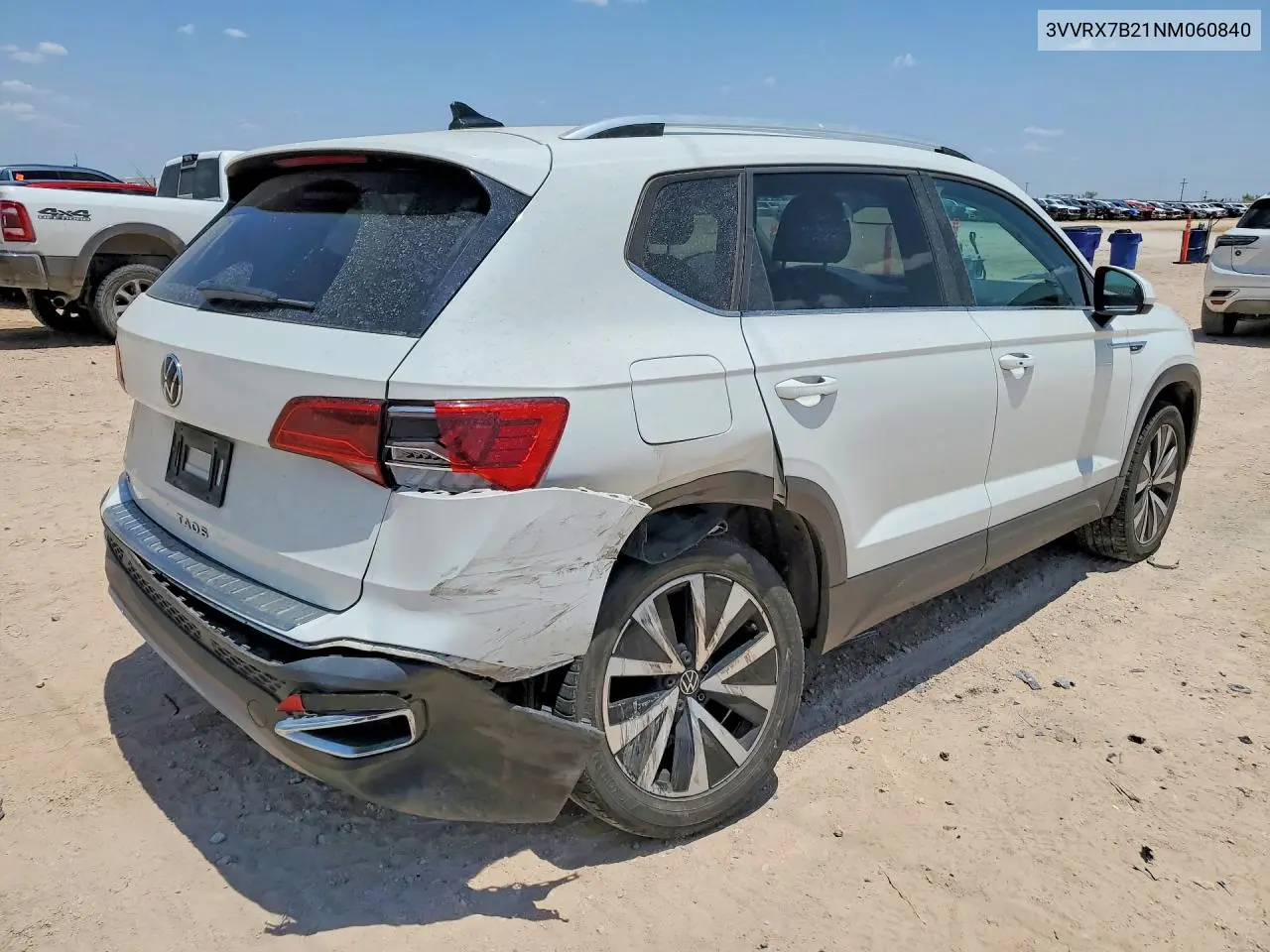 2022 Volkswagen Taos Se VIN: 3VVRX7B21NM060840 Lot: 60577686