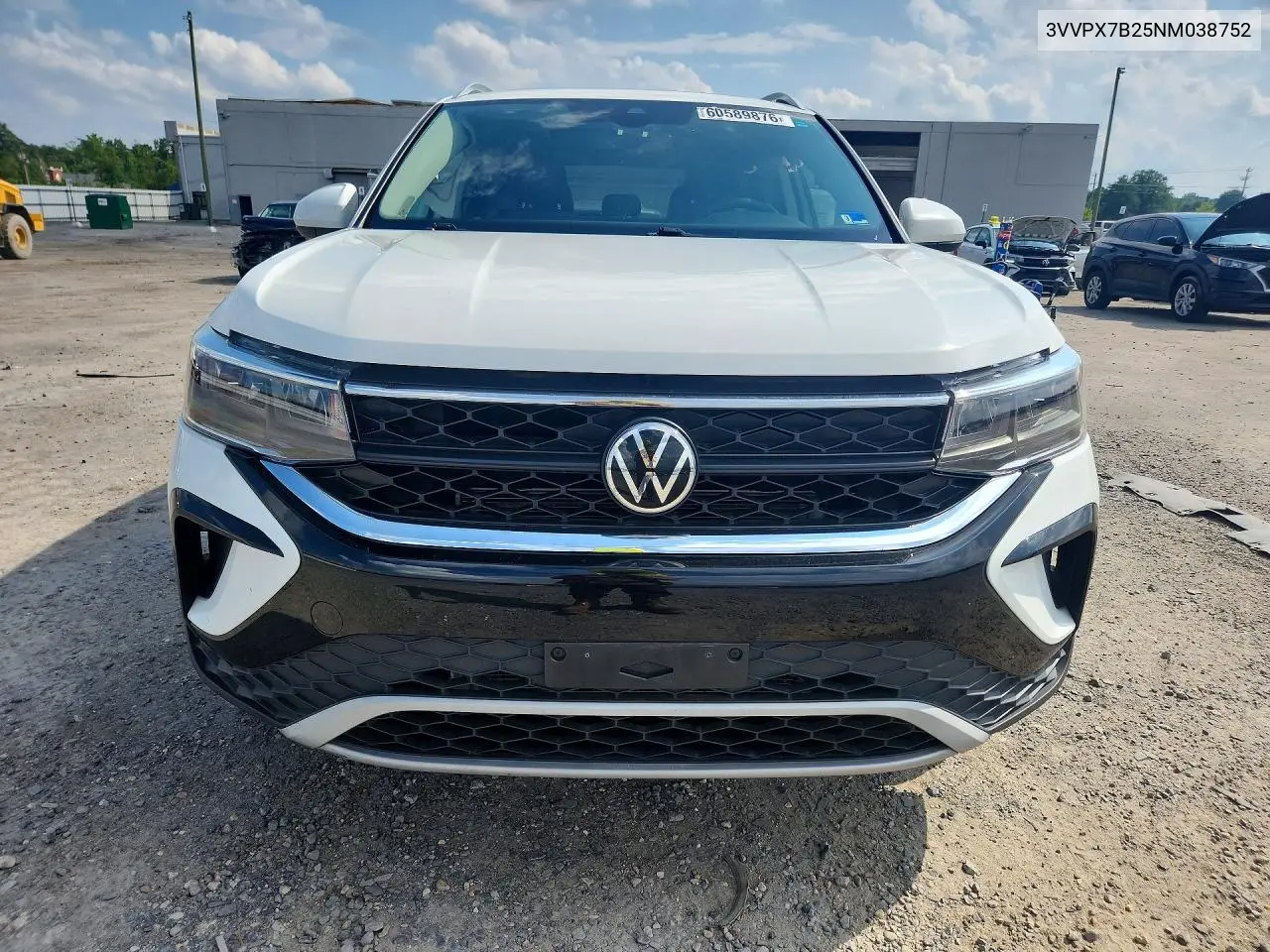 2022 Volkswagen Taos Se Iq Drive VIN: 3VVPX7B25NM038752 Lot: 60589876