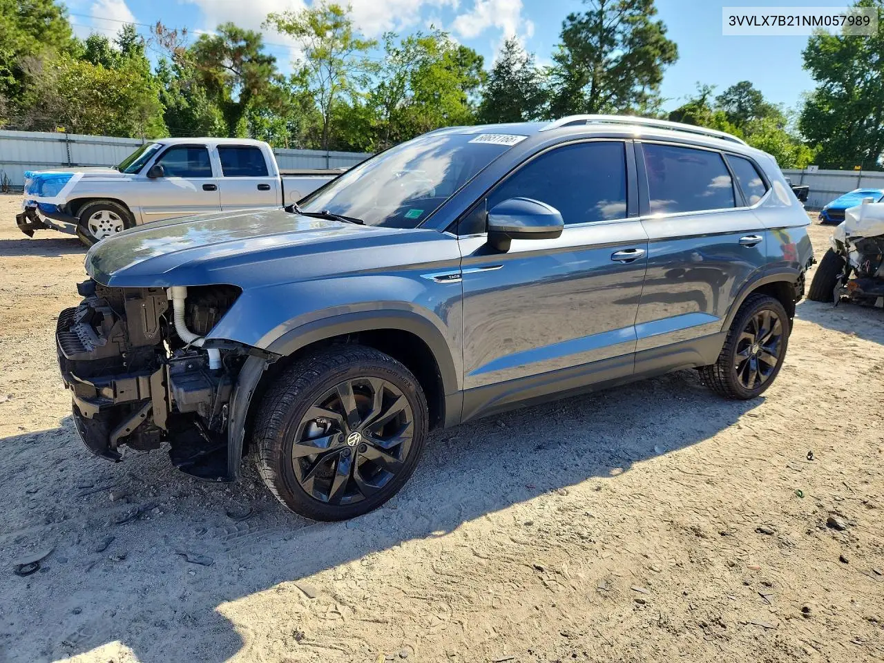 2022 Volkswagen Taos Se Iq Drive VIN: 3VVLX7B21NM057989 Lot: 60651166