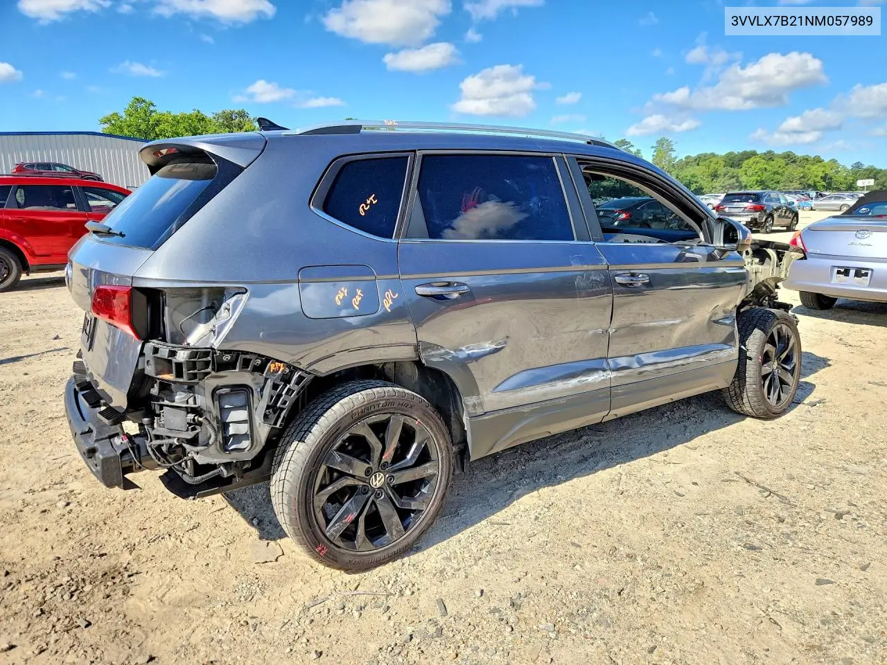 2022 Volkswagen Taos Se Iq Drive VIN: 3VVLX7B21NM057989 Lot: 60651166