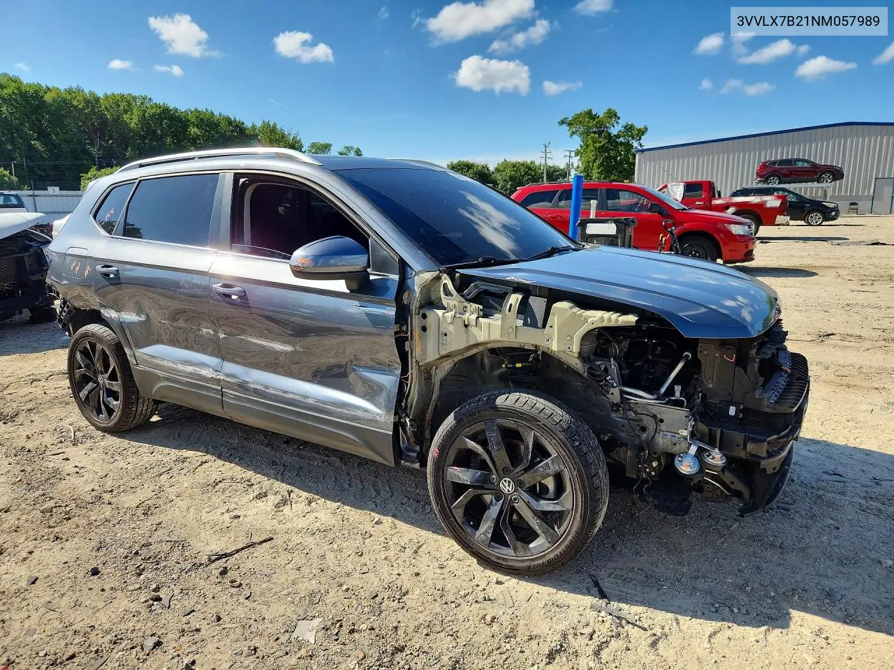 2022 Volkswagen Taos Se Iq Drive VIN: 3VVLX7B21NM057989 Lot: 60651166