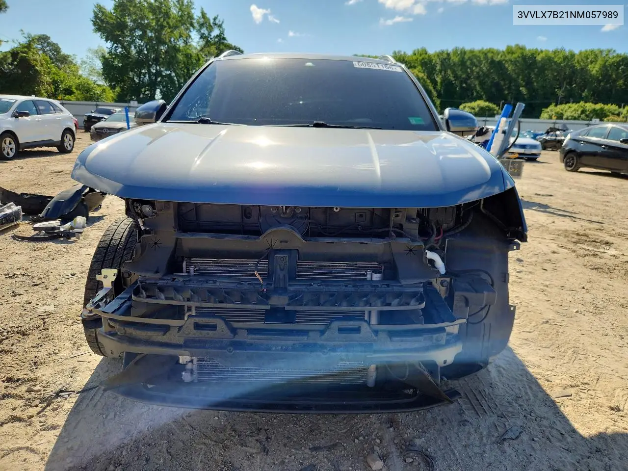 2022 Volkswagen Taos Se Iq Drive VIN: 3VVLX7B21NM057989 Lot: 60651166