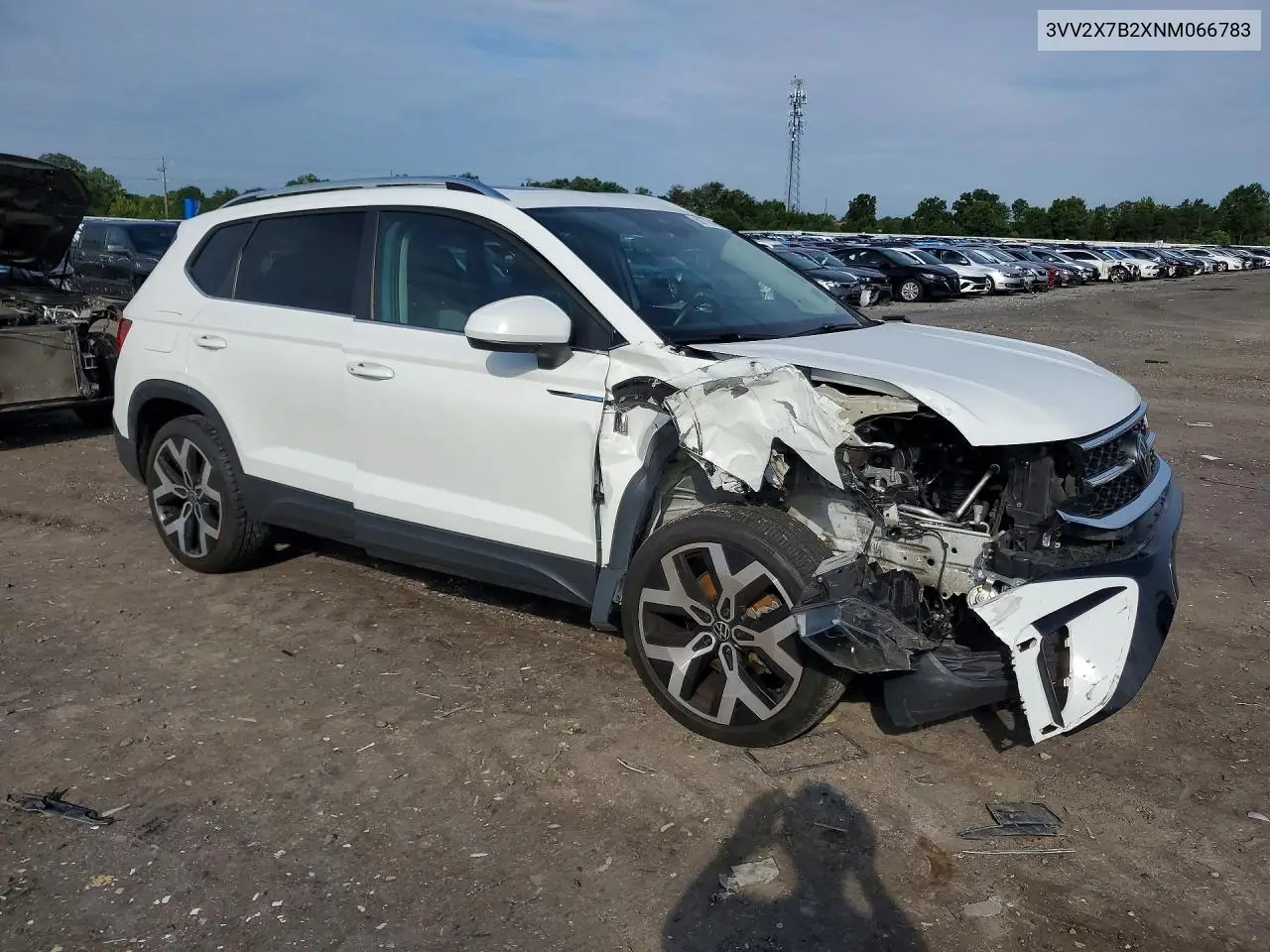 2022 Volkswagen Taos Sel VIN: 3VV2X7B2XNM066783 Lot: 60770406