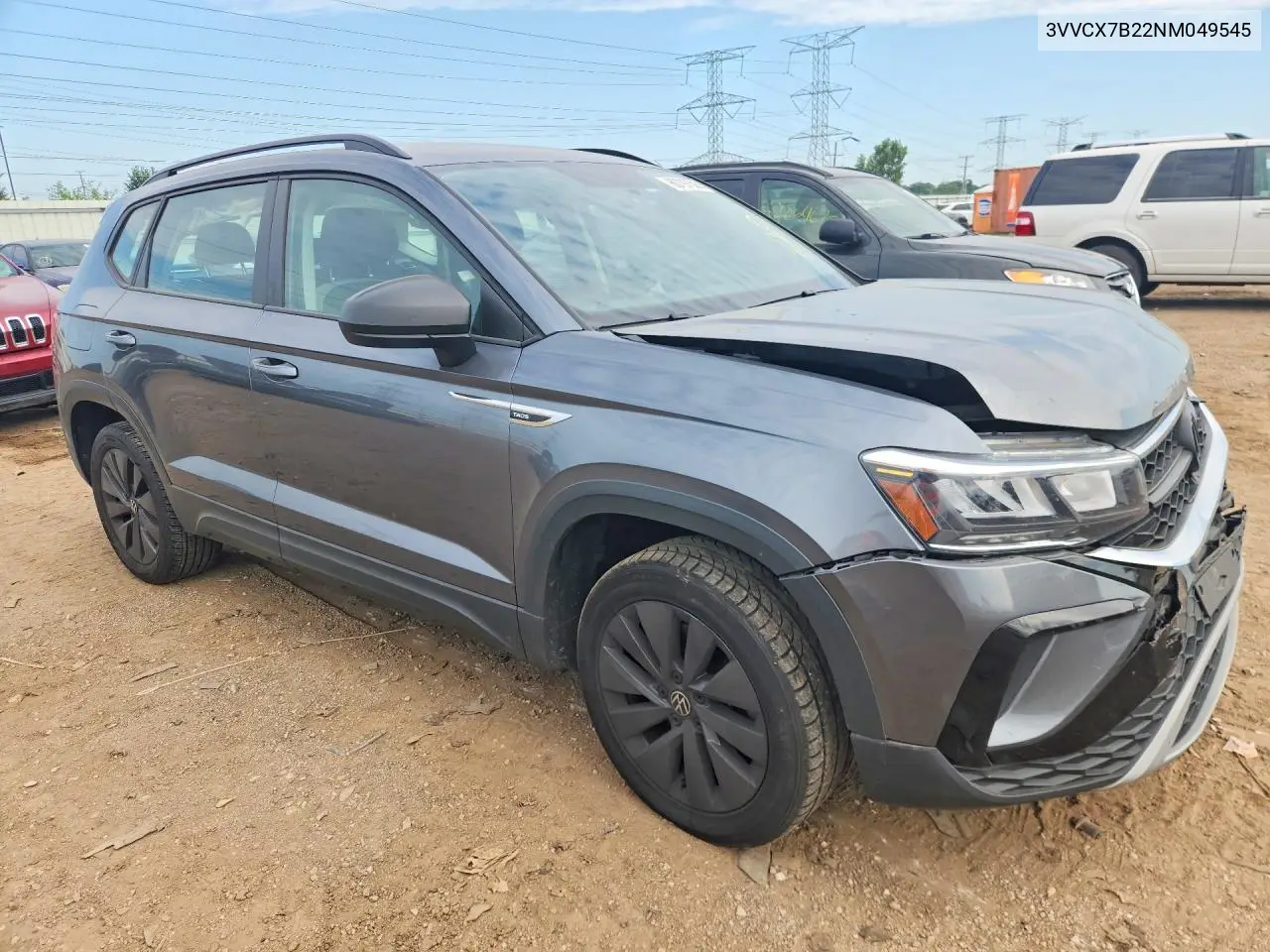 2022 Volkswagen Taos S VIN: 3VVCX7B22NM049545 Lot: 60797536