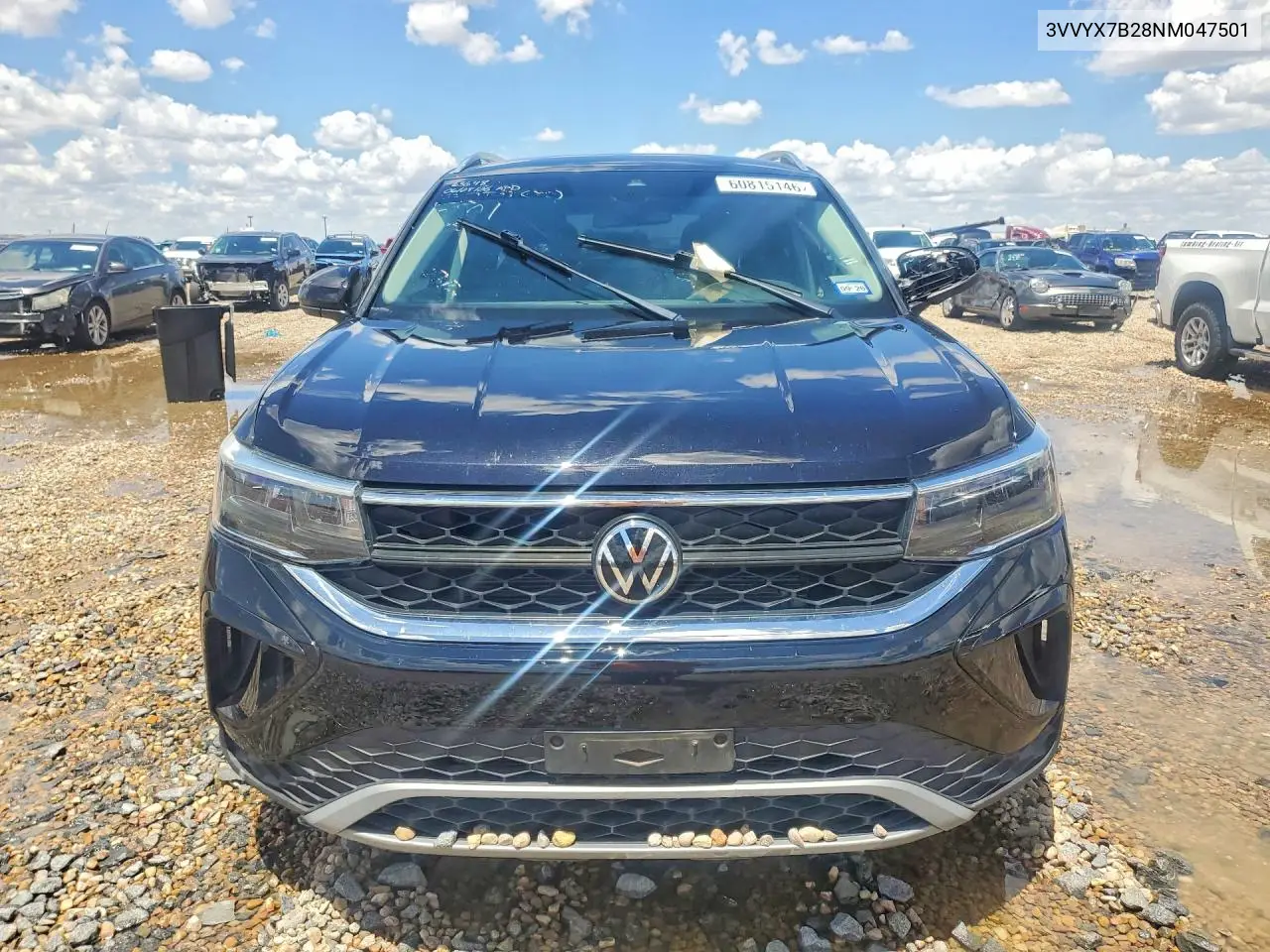 2022 Volkswagen Taos Se VIN: 3VVYX7B28NM047501 Lot: 60815146