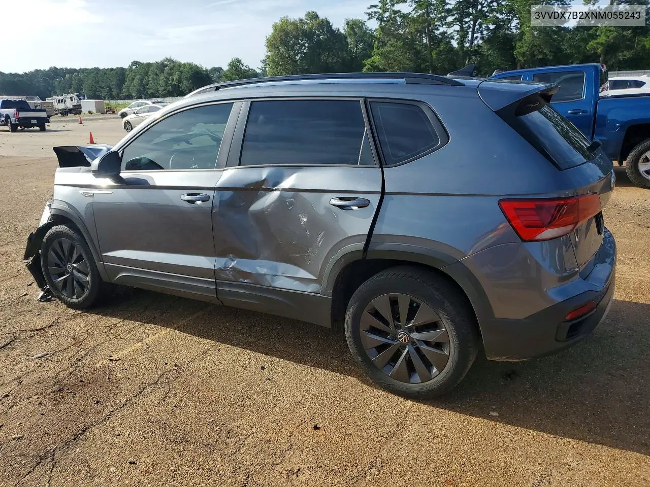 2022 Volkswagen Taos S VIN: 3VVDX7B2XNM055243 Lot: 60832536
