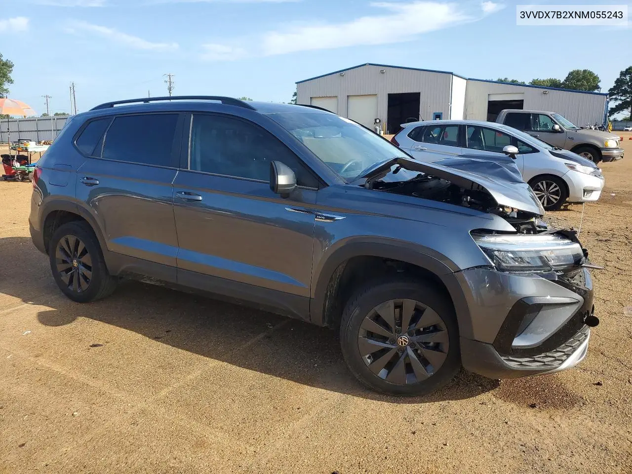 2022 Volkswagen Taos S VIN: 3VVDX7B2XNM055243 Lot: 60832536