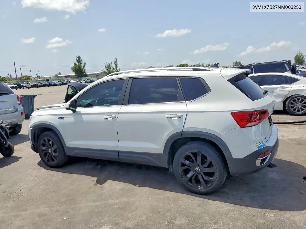 2022 Volkswagen Taos Sel VIN: 3VV1X7B27NM003250 Lot: 60842926