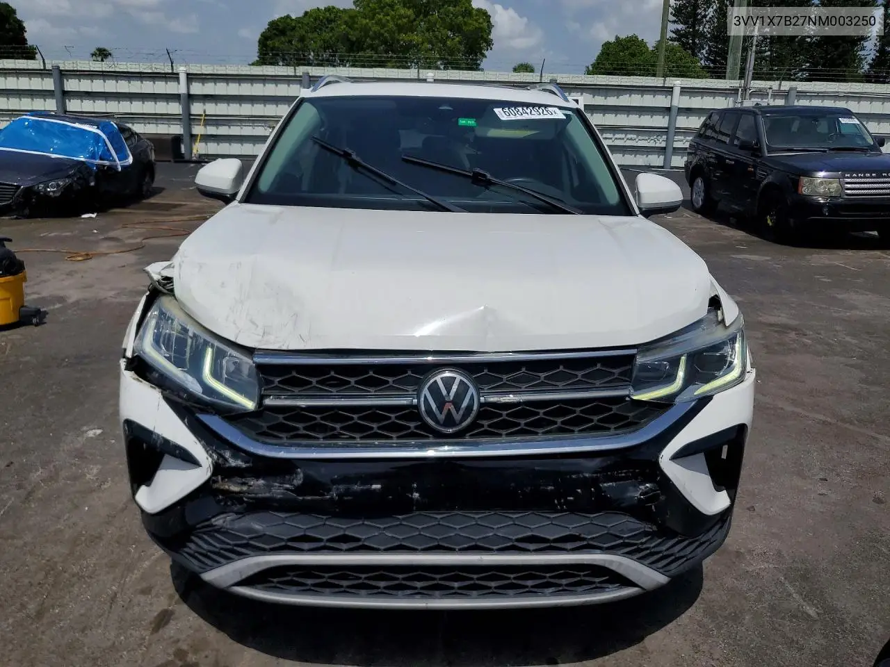 2022 Volkswagen Taos Sel VIN: 3VV1X7B27NM003250 Lot: 60842926