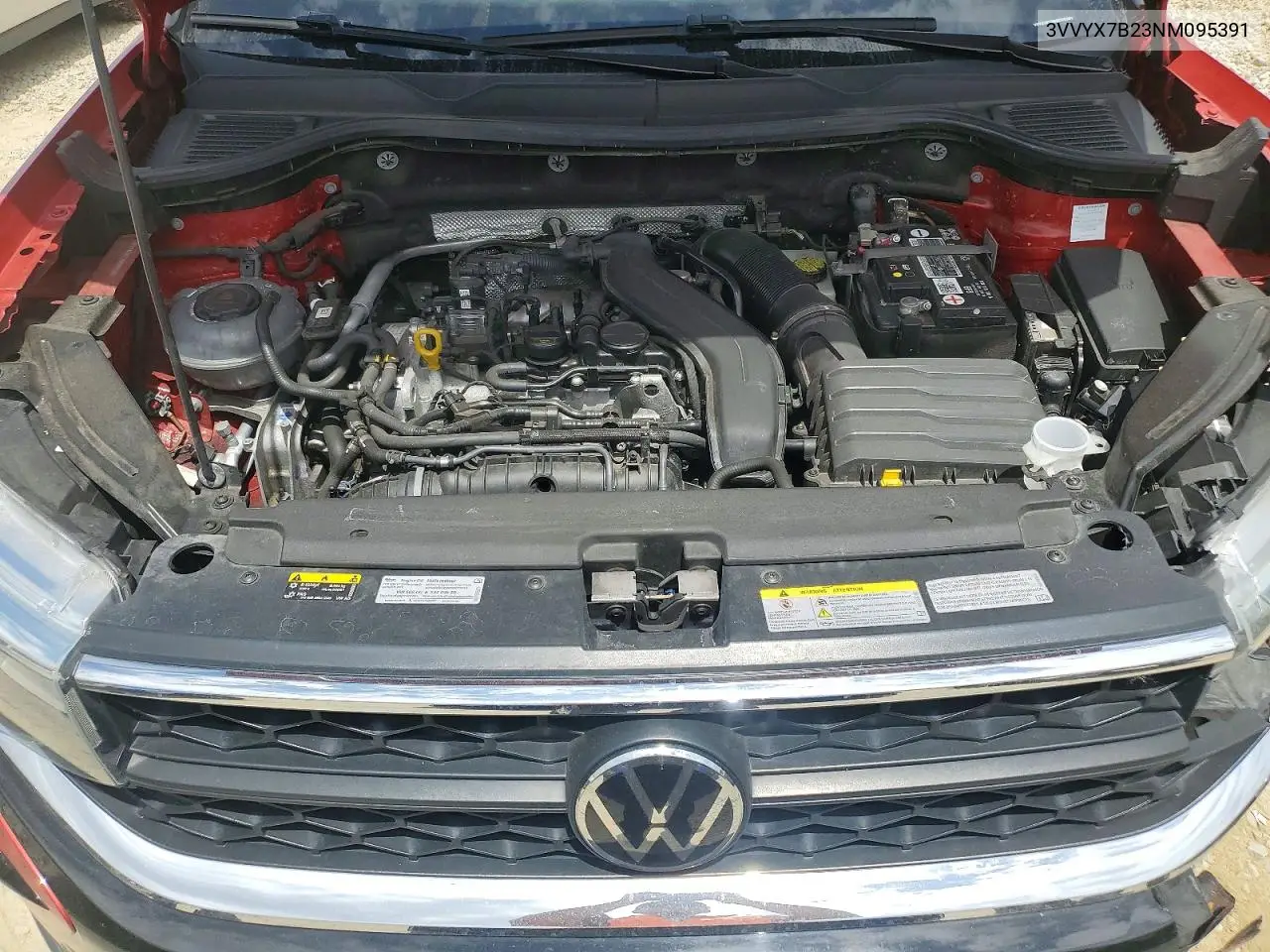 2022 Volkswagen Taos Se VIN: 3VVYX7B23NM095391 Lot: 60849586