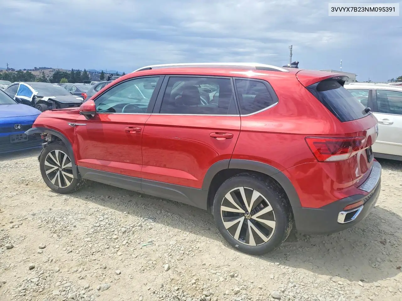 2022 Volkswagen Taos Se VIN: 3VVYX7B23NM095391 Lot: 60849586