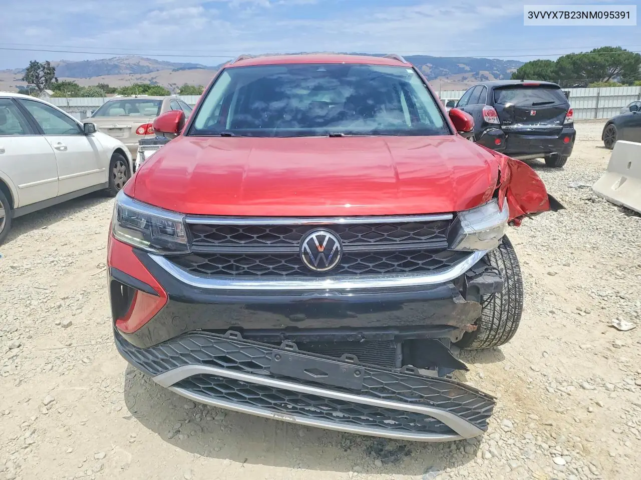 2022 Volkswagen Taos Se VIN: 3VVYX7B23NM095391 Lot: 60849586