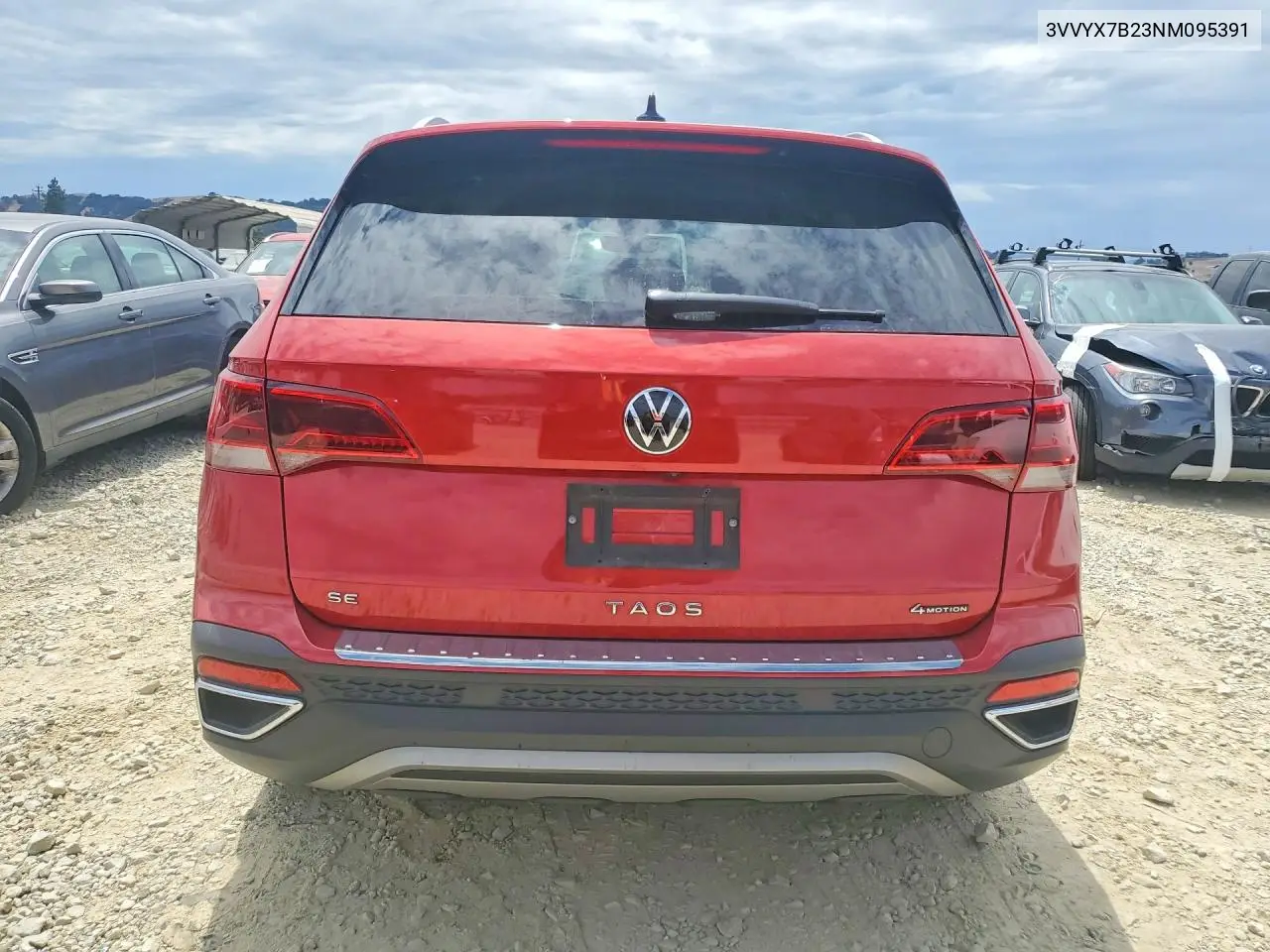 2022 Volkswagen Taos Se VIN: 3VVYX7B23NM095391 Lot: 60849586