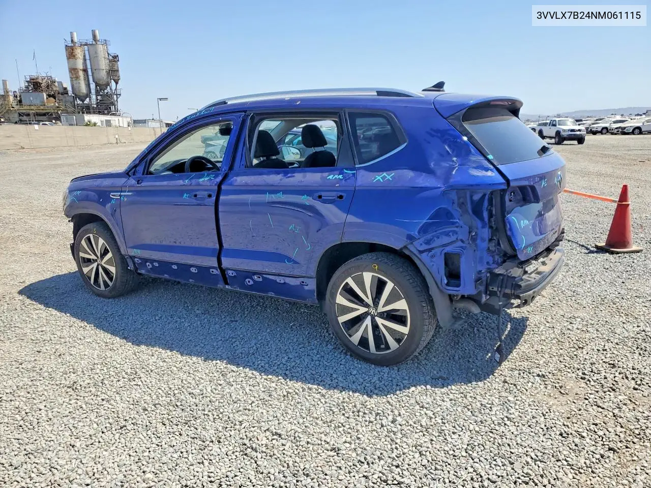 2022 Volkswagen Taos Se Iq Drive VIN: 3VVLX7B24NM061115 Lot: 60868576