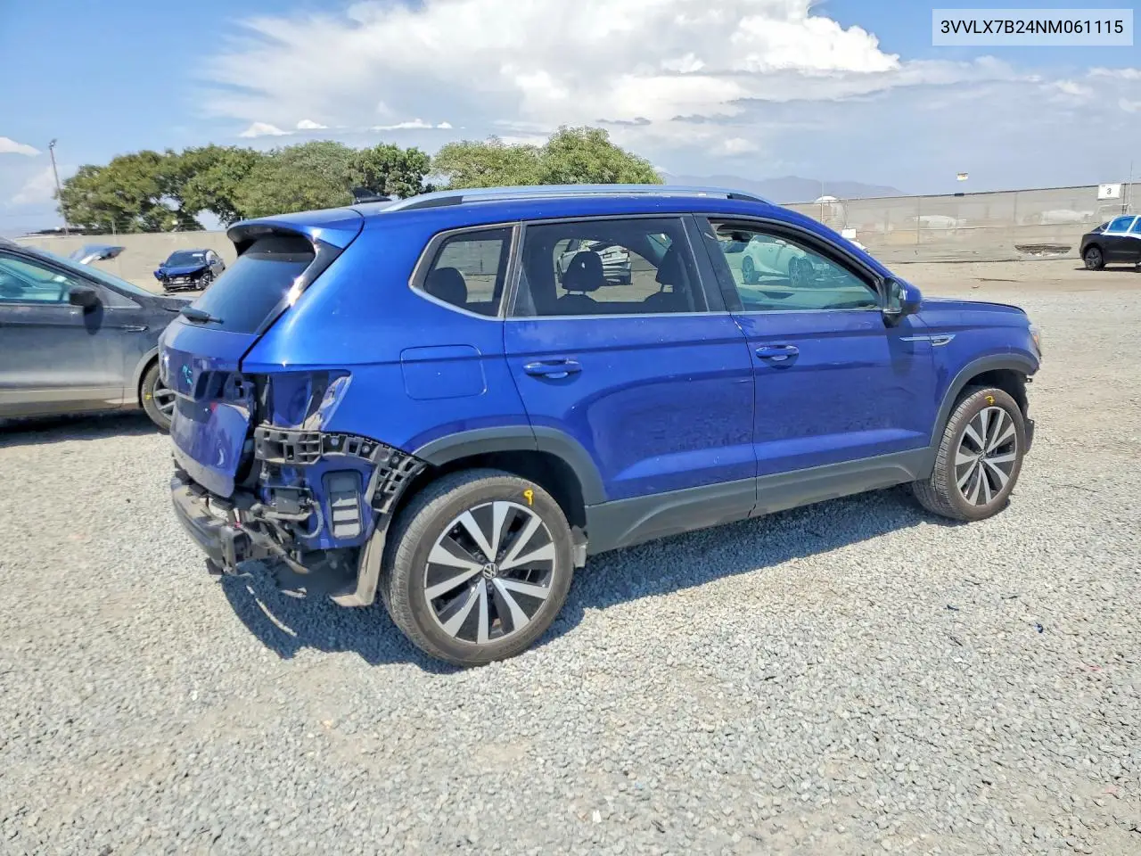 2022 Volkswagen Taos Se Iq Drive VIN: 3VVLX7B24NM061115 Lot: 60868576