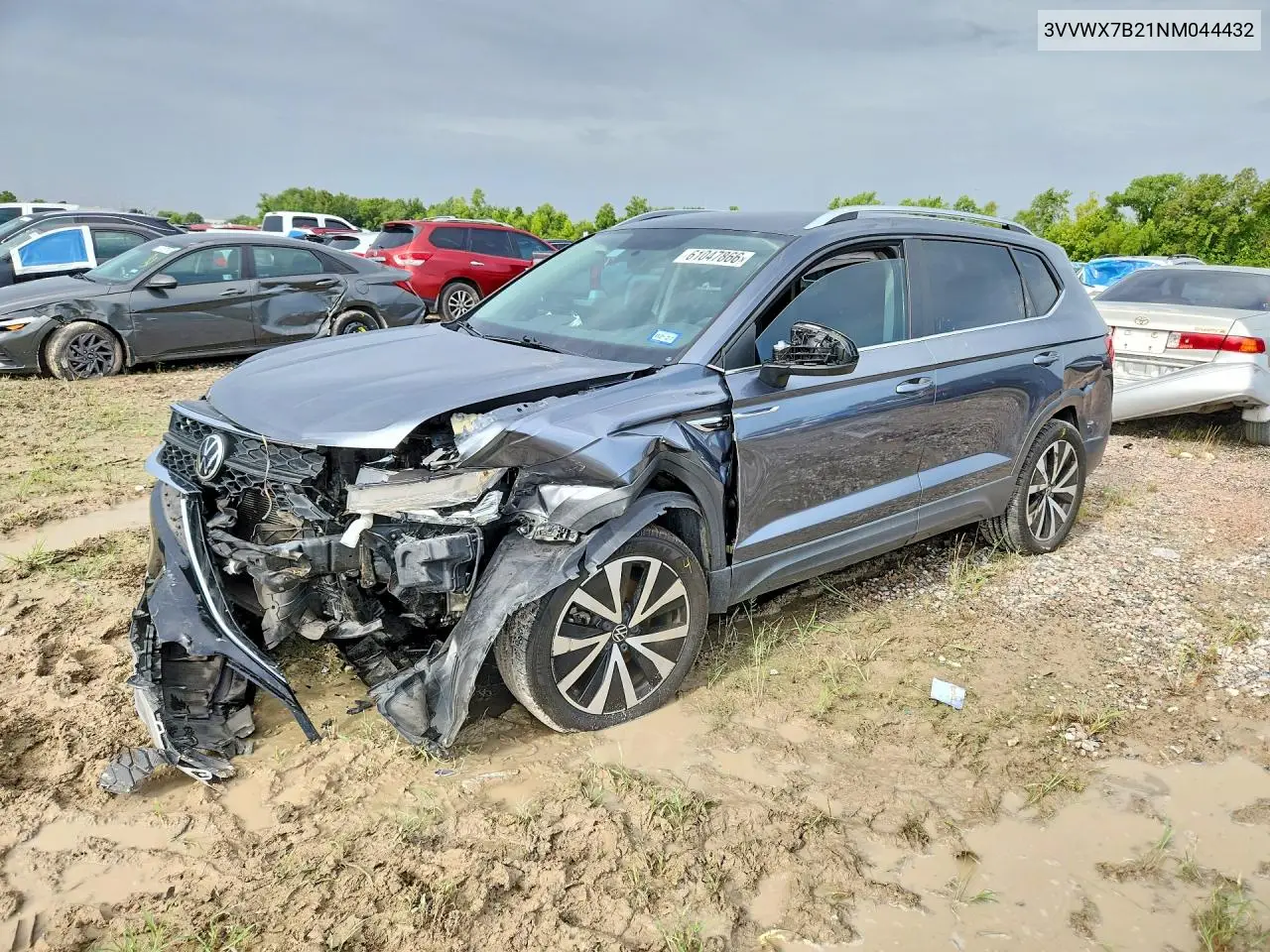 2022 Volkswagen Taos Se VIN: 3VVWX7B21NM044432 Lot: 61047866