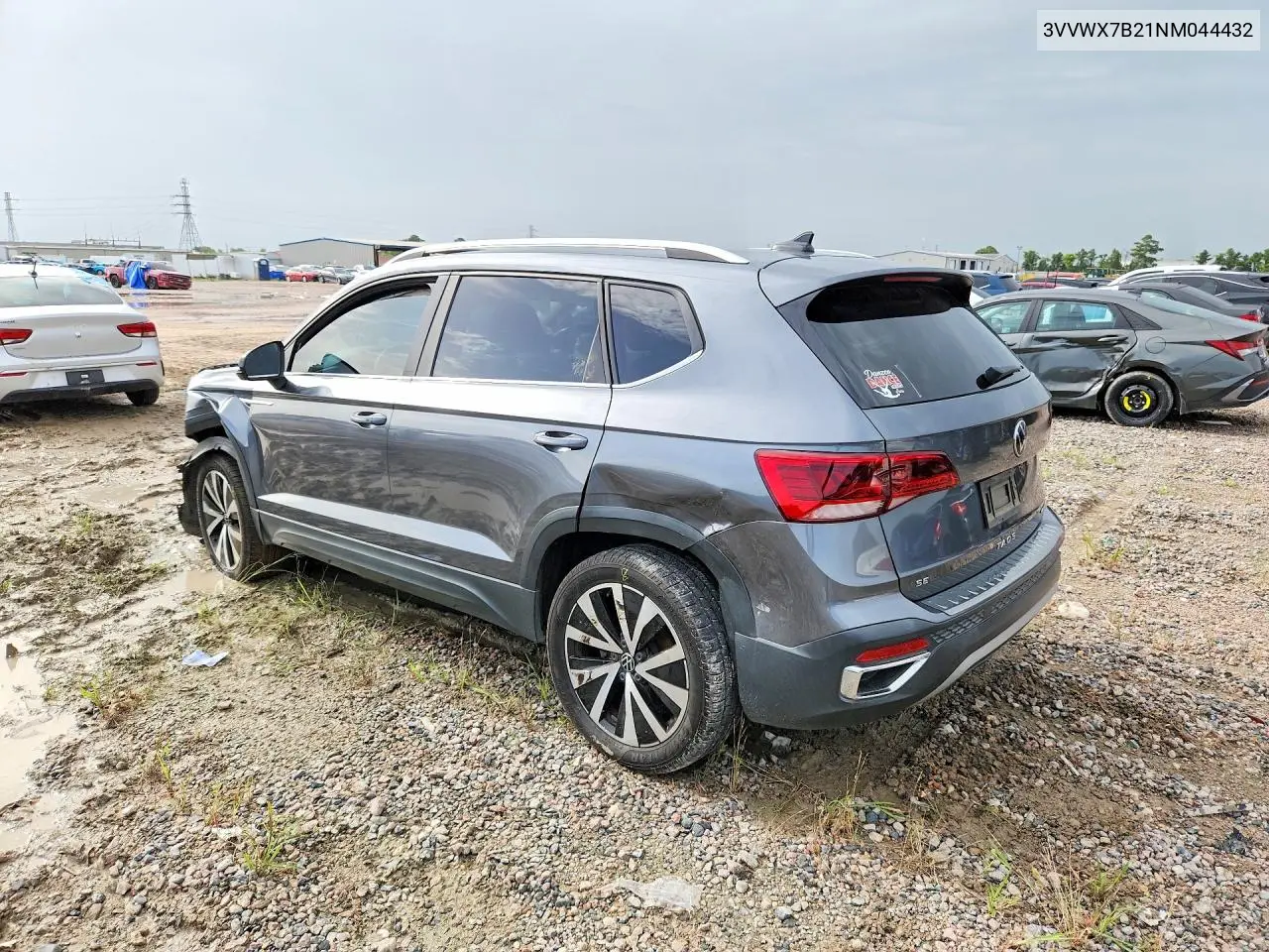 2022 Volkswagen Taos Se VIN: 3VVWX7B21NM044432 Lot: 61047866