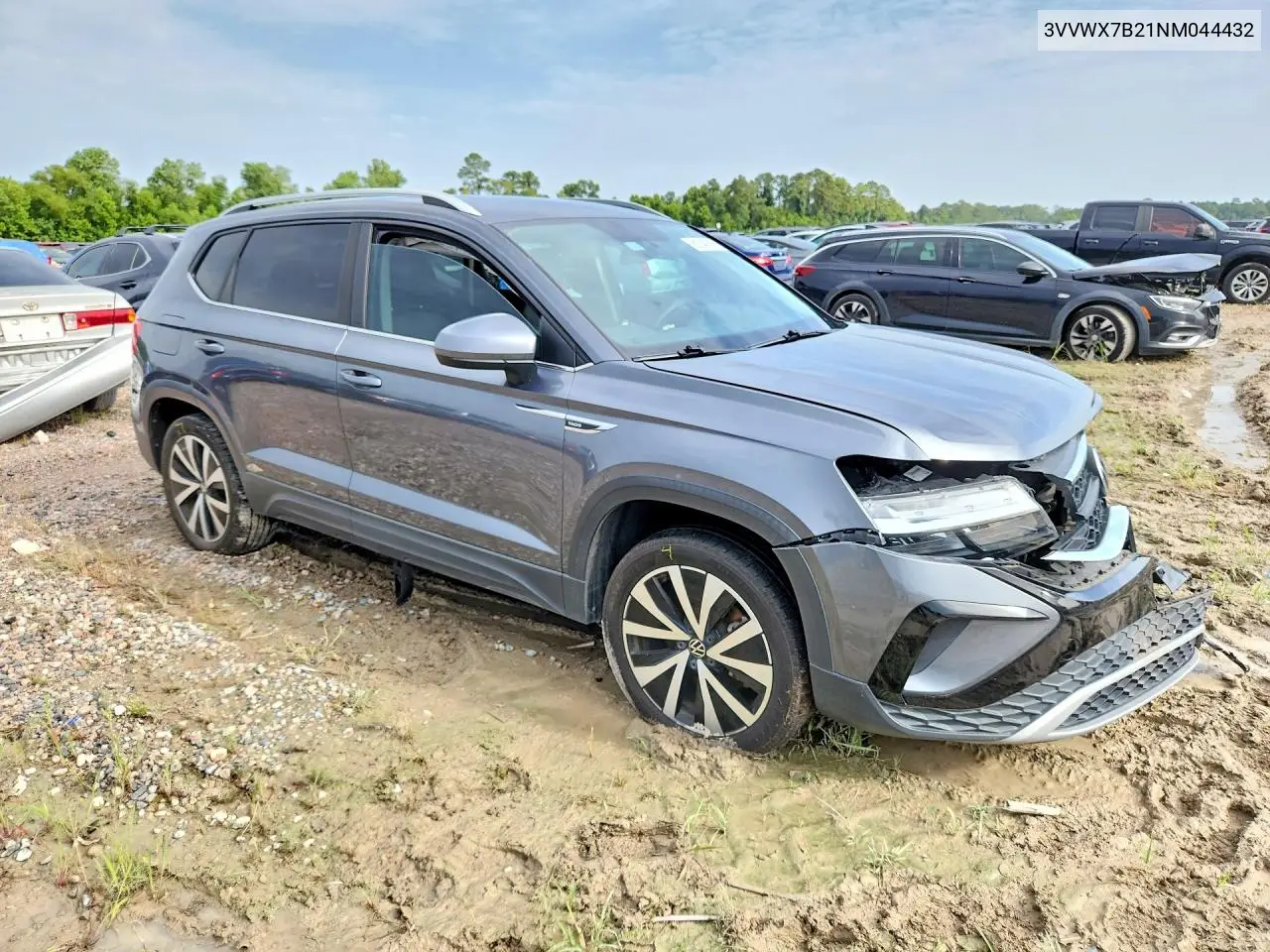 2022 Volkswagen Taos Se VIN: 3VVWX7B21NM044432 Lot: 61047866
