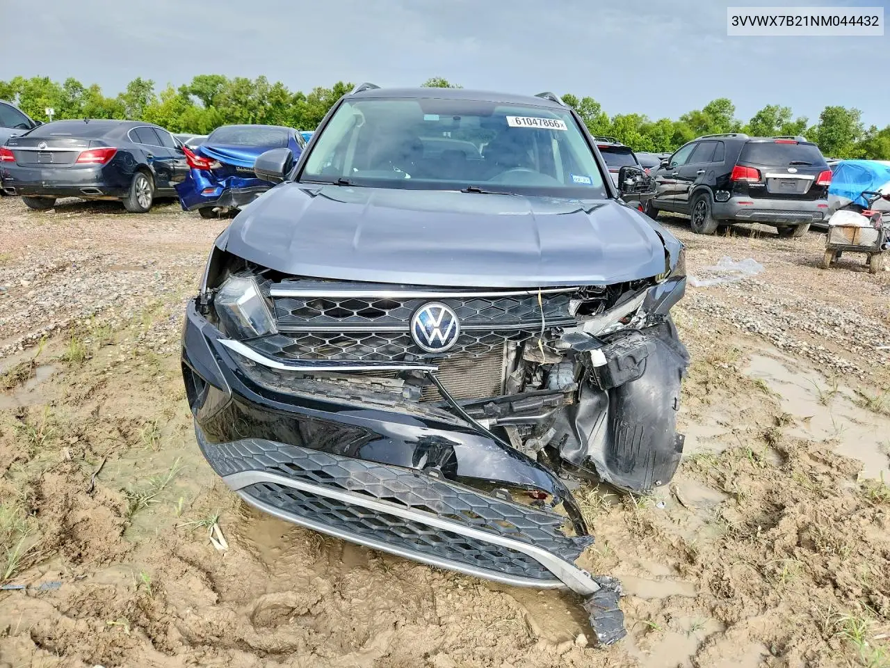 2022 Volkswagen Taos Se VIN: 3VVWX7B21NM044432 Lot: 61047866