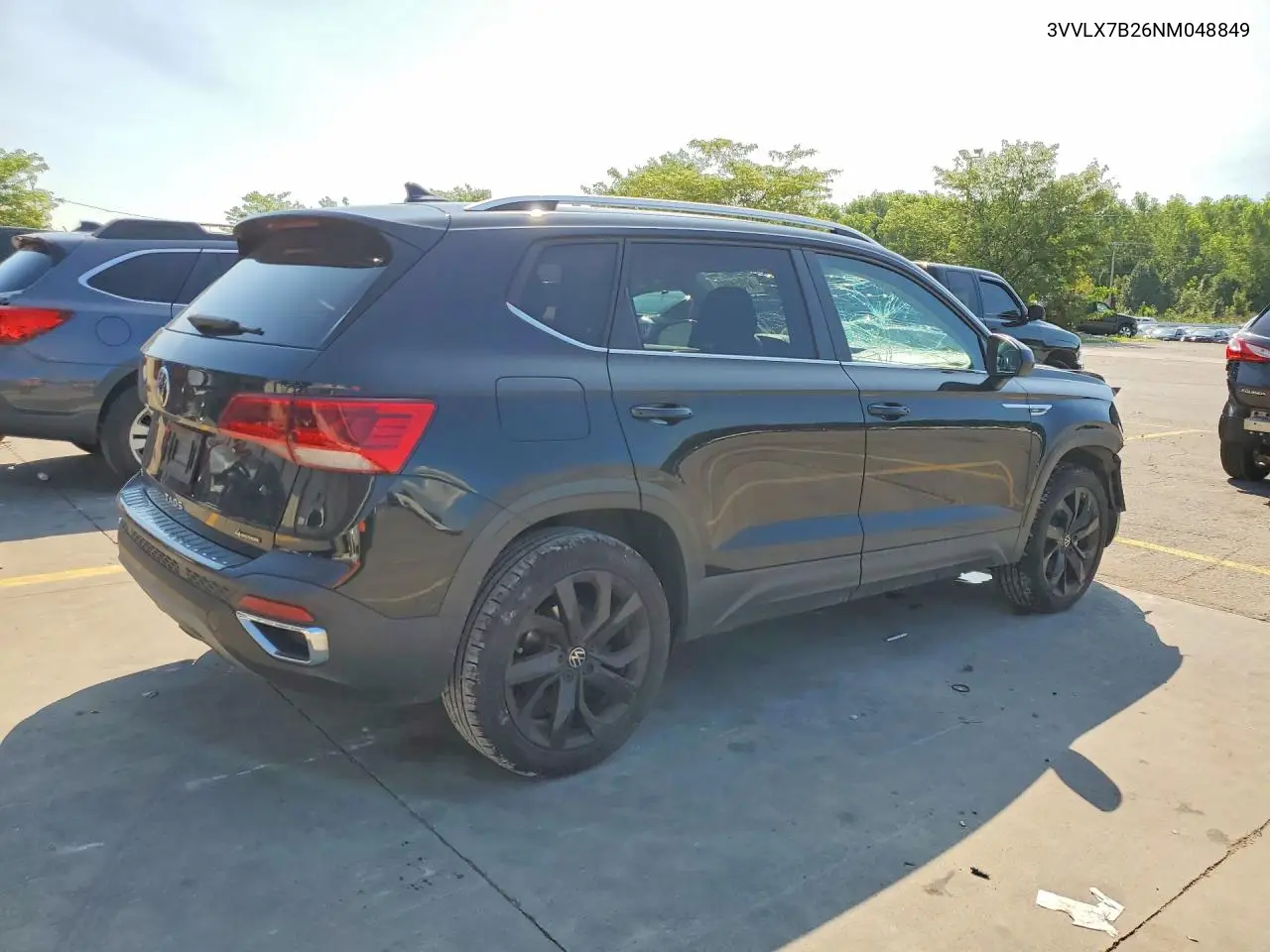 2022 Volkswagen Taos Se Iq Drive VIN: 3VVLX7B26NM048849 Lot: 61054686