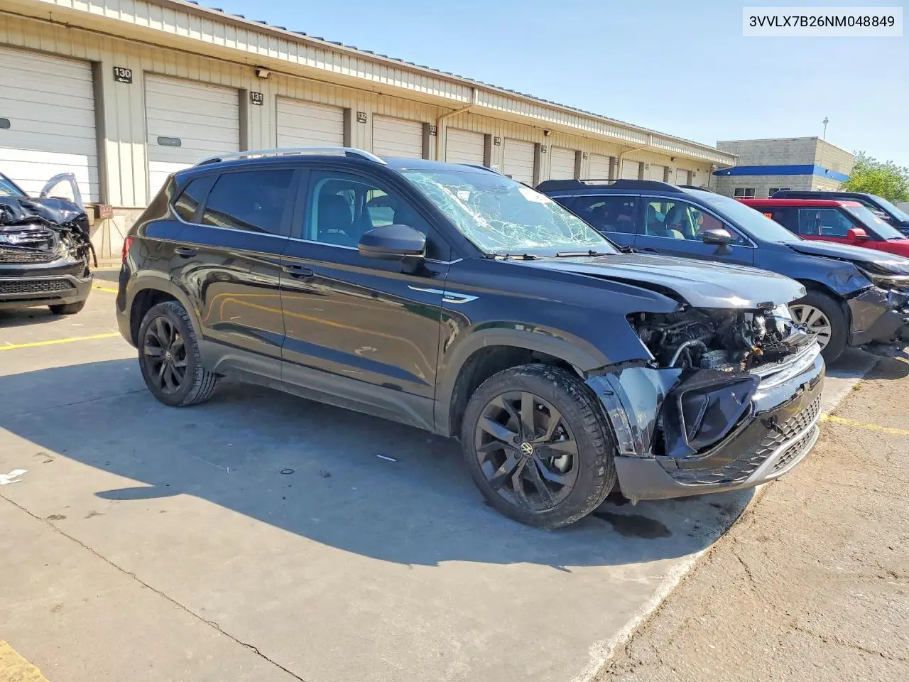 2022 Volkswagen Taos Se Iq Drive VIN: 3VVLX7B26NM048849 Lot: 61054686
