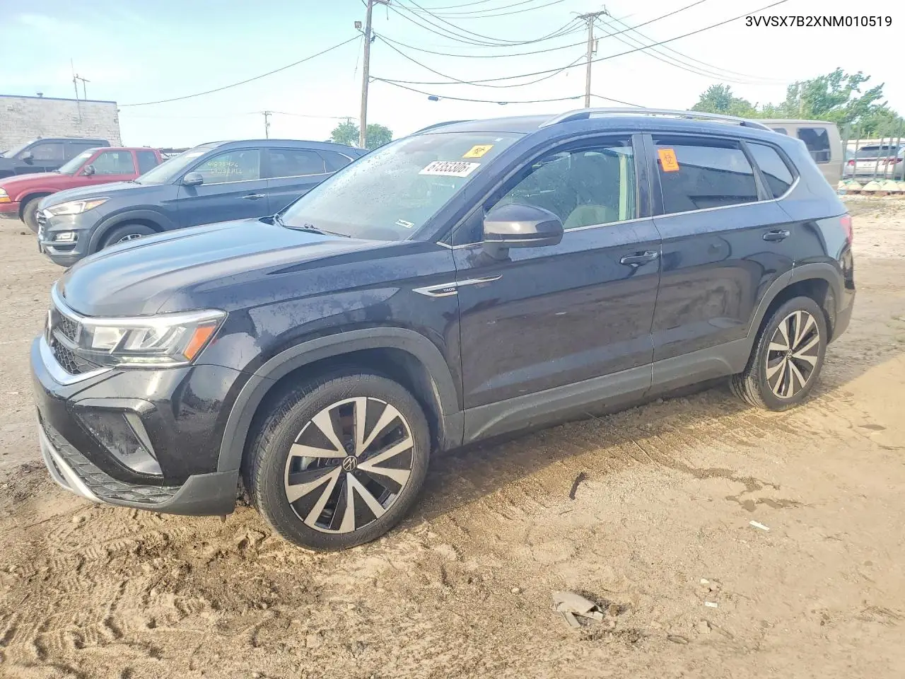 2022 Volkswagen Taos Se VIN: 3VVSX7B2XNM010519 Lot: 61353306
