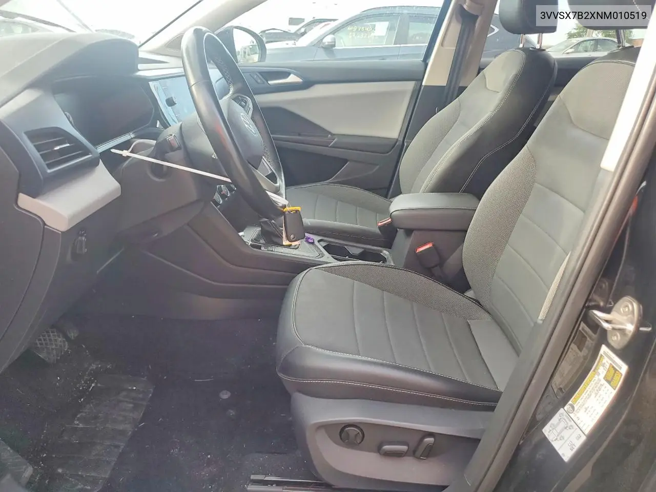 2022 Volkswagen Taos Se VIN: 3VVSX7B2XNM010519 Lot: 61353306