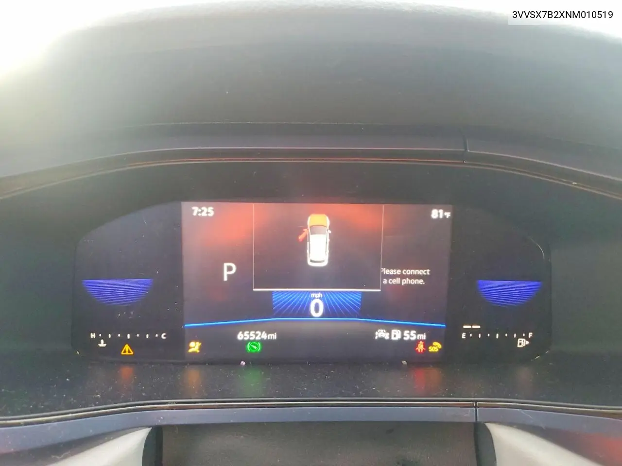 2022 Volkswagen Taos Se VIN: 3VVSX7B2XNM010519 Lot: 61353306