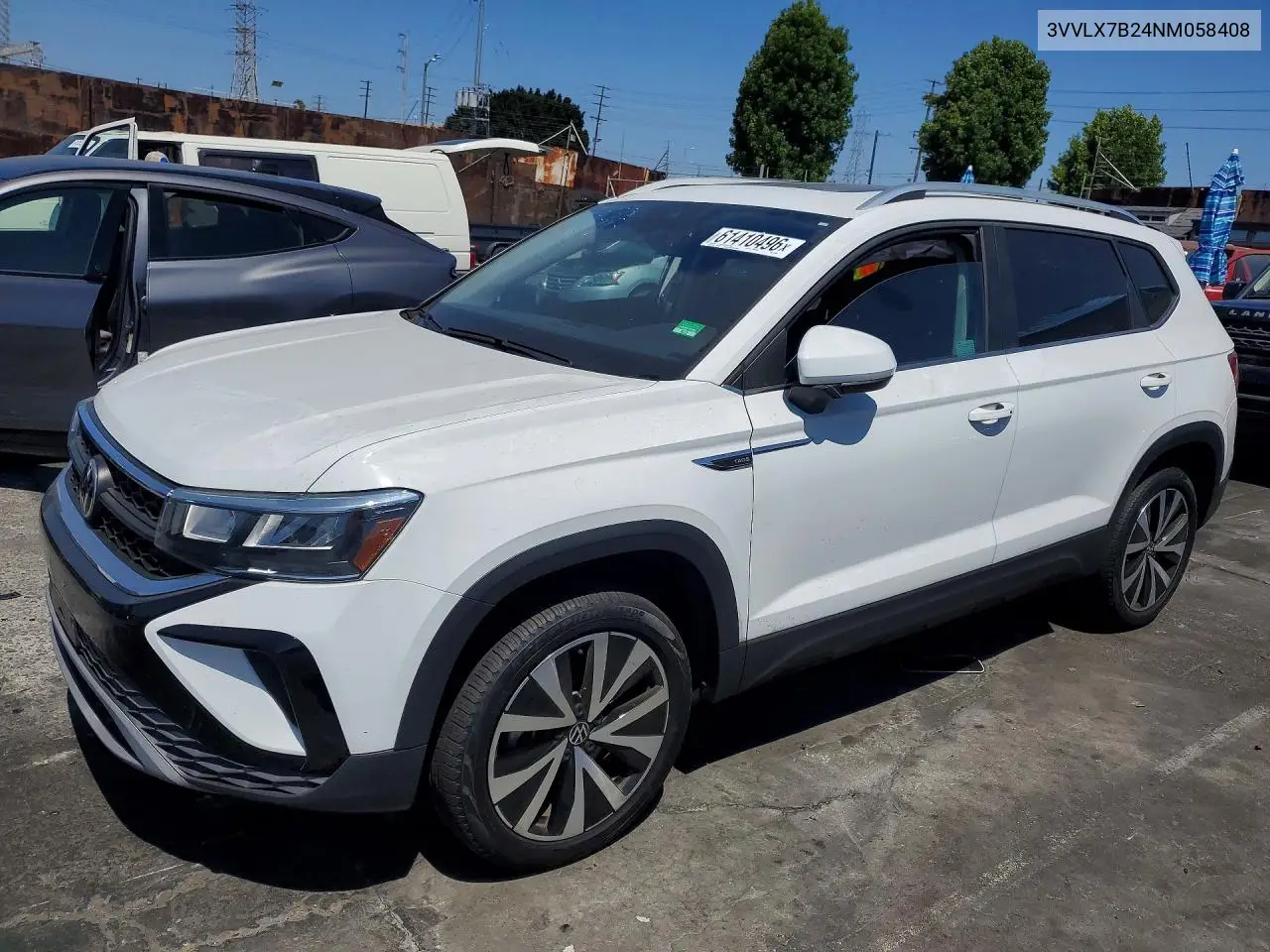 2022 Volkswagen Taos Se Iq Drive VIN: 3VVLX7B24NM058408 Lot: 61410496