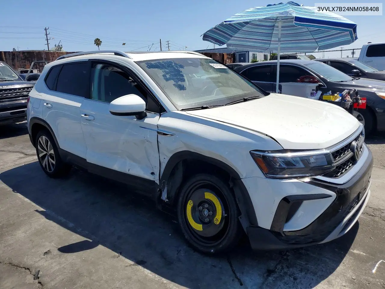 2022 Volkswagen Taos Se Iq Drive VIN: 3VVLX7B24NM058408 Lot: 61410496