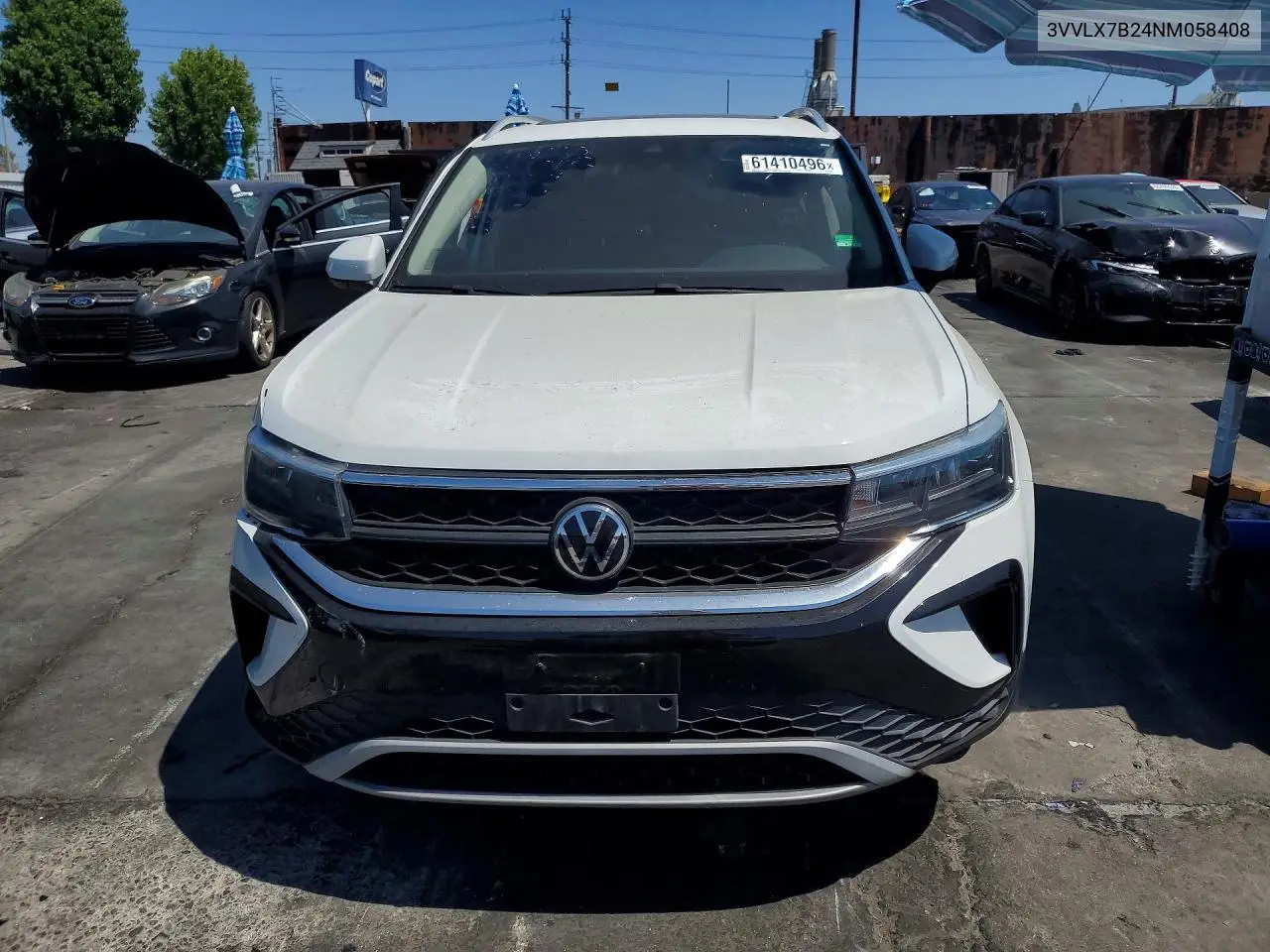 2022 Volkswagen Taos Se Iq Drive VIN: 3VVLX7B24NM058408 Lot: 61410496