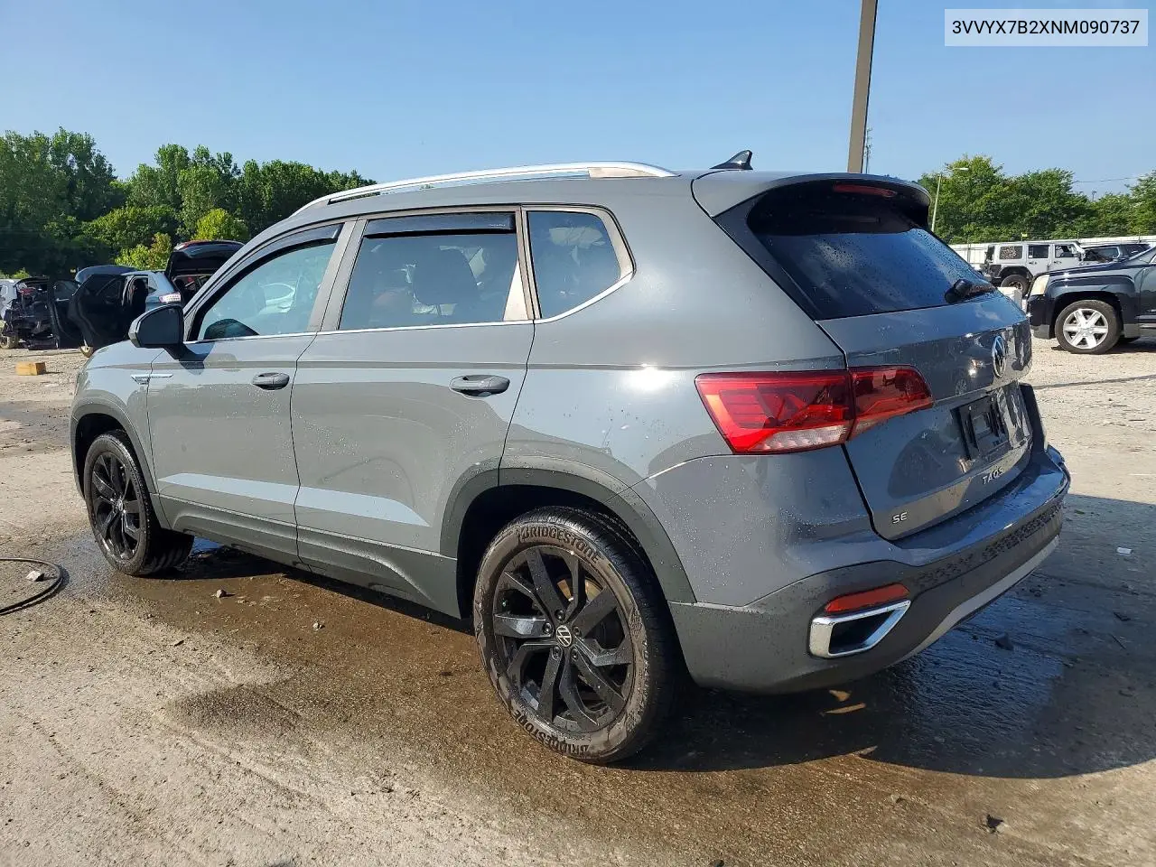 2022 Volkswagen Taos Se VIN: 3VVYX7B2XNM090737 Lot: 61537556