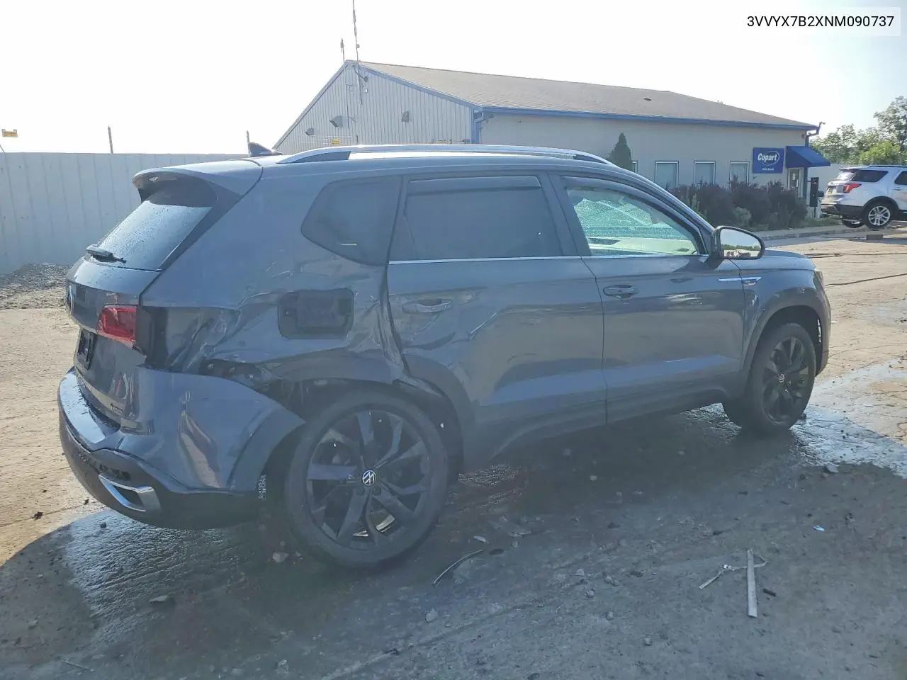 2022 Volkswagen Taos Se VIN: 3VVYX7B2XNM090737 Lot: 61537556