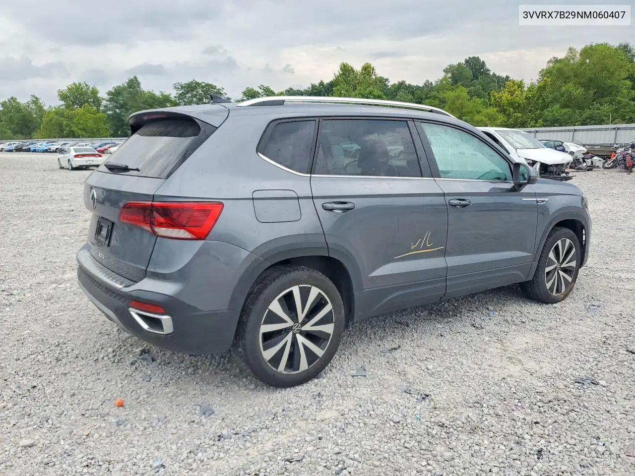 2022 Volkswagen Taos Se VIN: 3VVRX7B29NM060407 Lot: 61979396