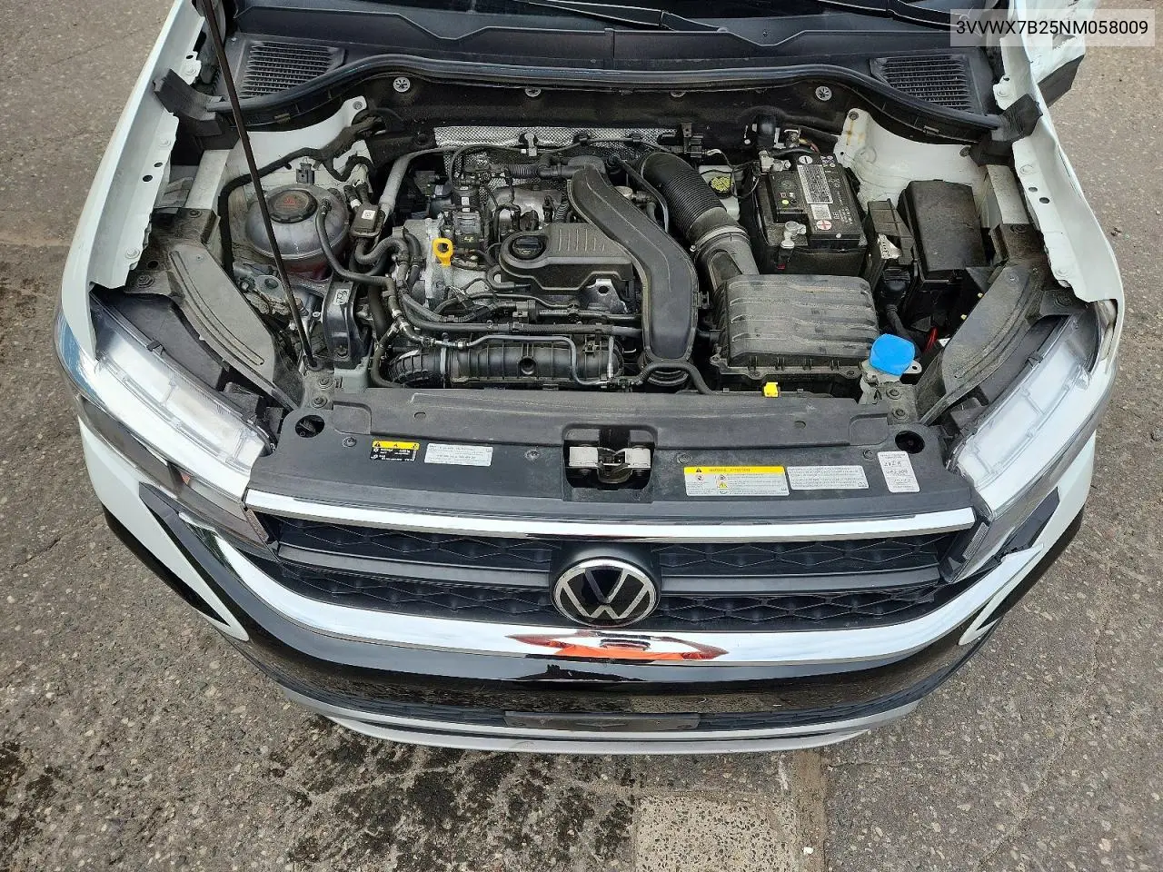 2022 Volkswagen Taos Se VIN: 3VVWX7B25NM058009 Lot: 62007816