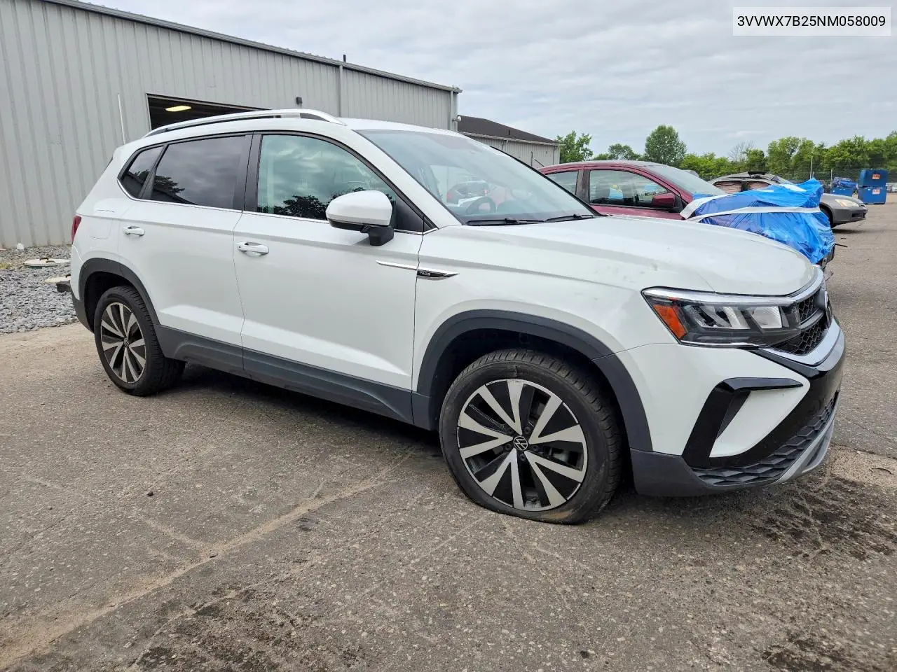 2022 Volkswagen Taos Se VIN: 3VVWX7B25NM058009 Lot: 62007816