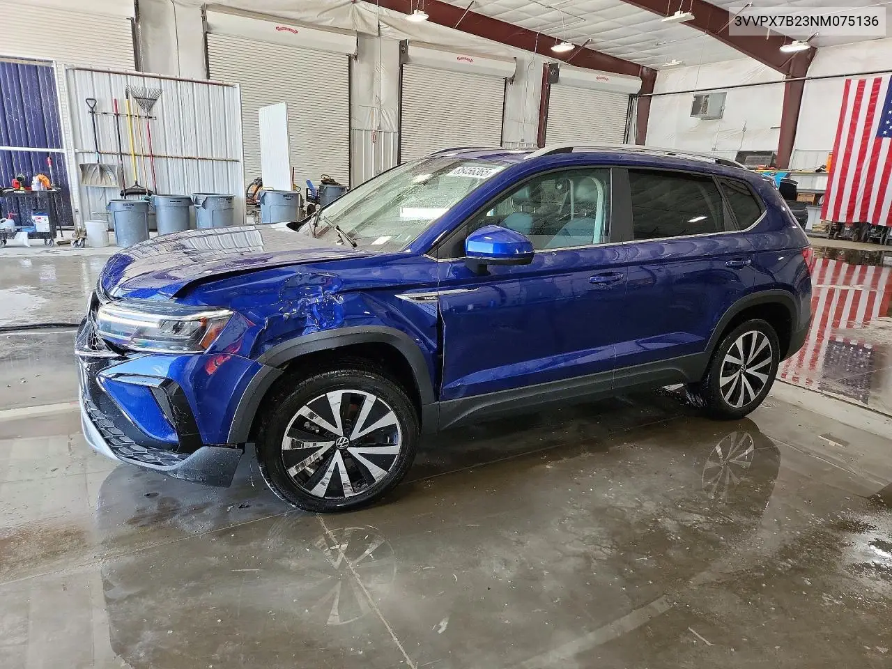 2022 Volkswagen Taos Se Iq Drive VIN: 3VVPX7B23NM075136 Lot: 85456365