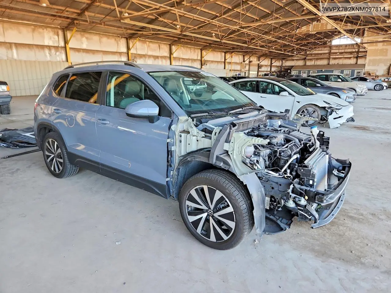 2022 Volkswagen Taos Se Iq Drive VIN: 3VVPX7B2XNM097814 Lot: 85987245
