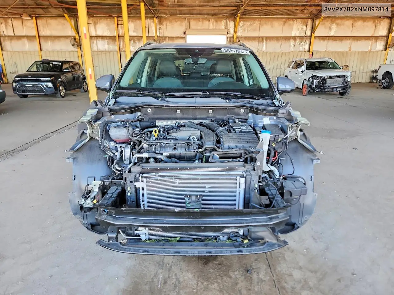 2022 Volkswagen Taos Se Iq Drive VIN: 3VVPX7B2XNM097814 Lot: 85987245