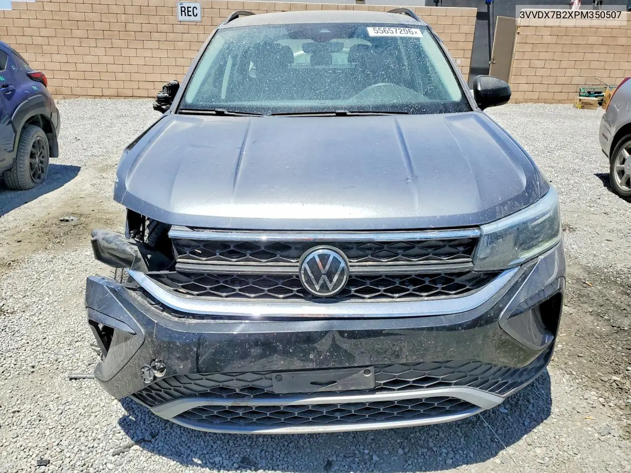 2023 Volkswagen Taos S VIN: 3VVDX7B2XPM350507 Lot: 55657206